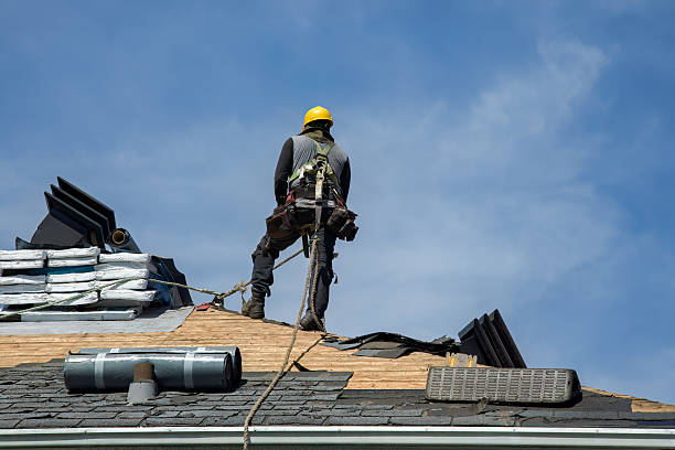 Professional Roof Replacement technician working in Puckett, MS